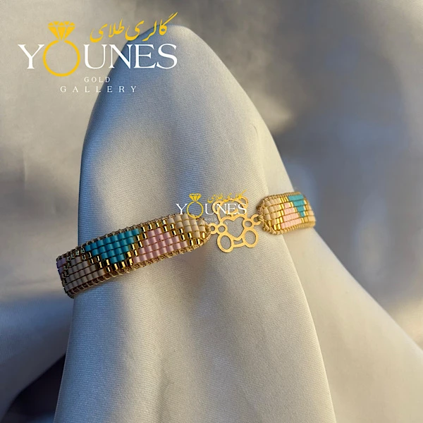 دستبند میوکی خرس طلا